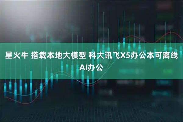 星火牛 搭载本地大模型 科大讯飞X5办公本可离线AI办公